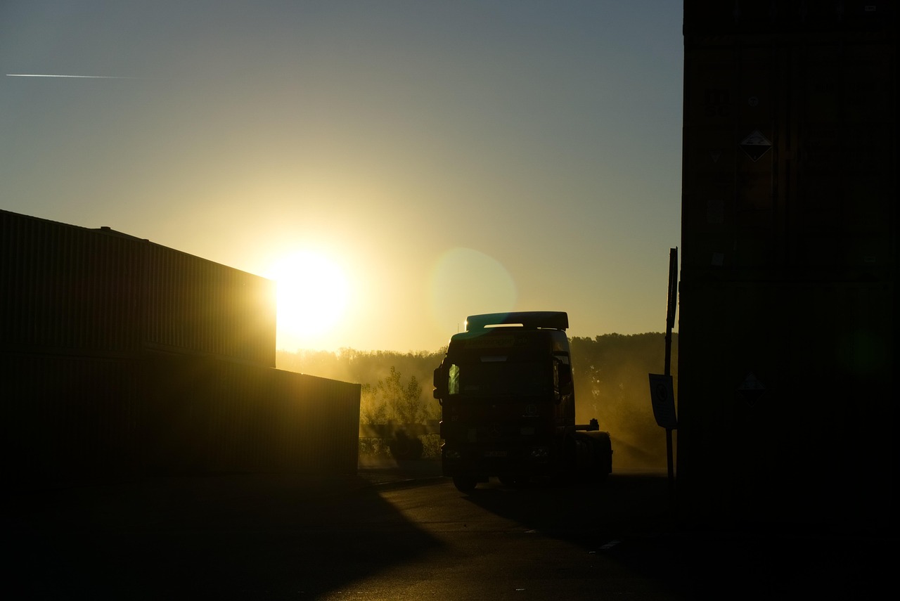movers loading long distance truck