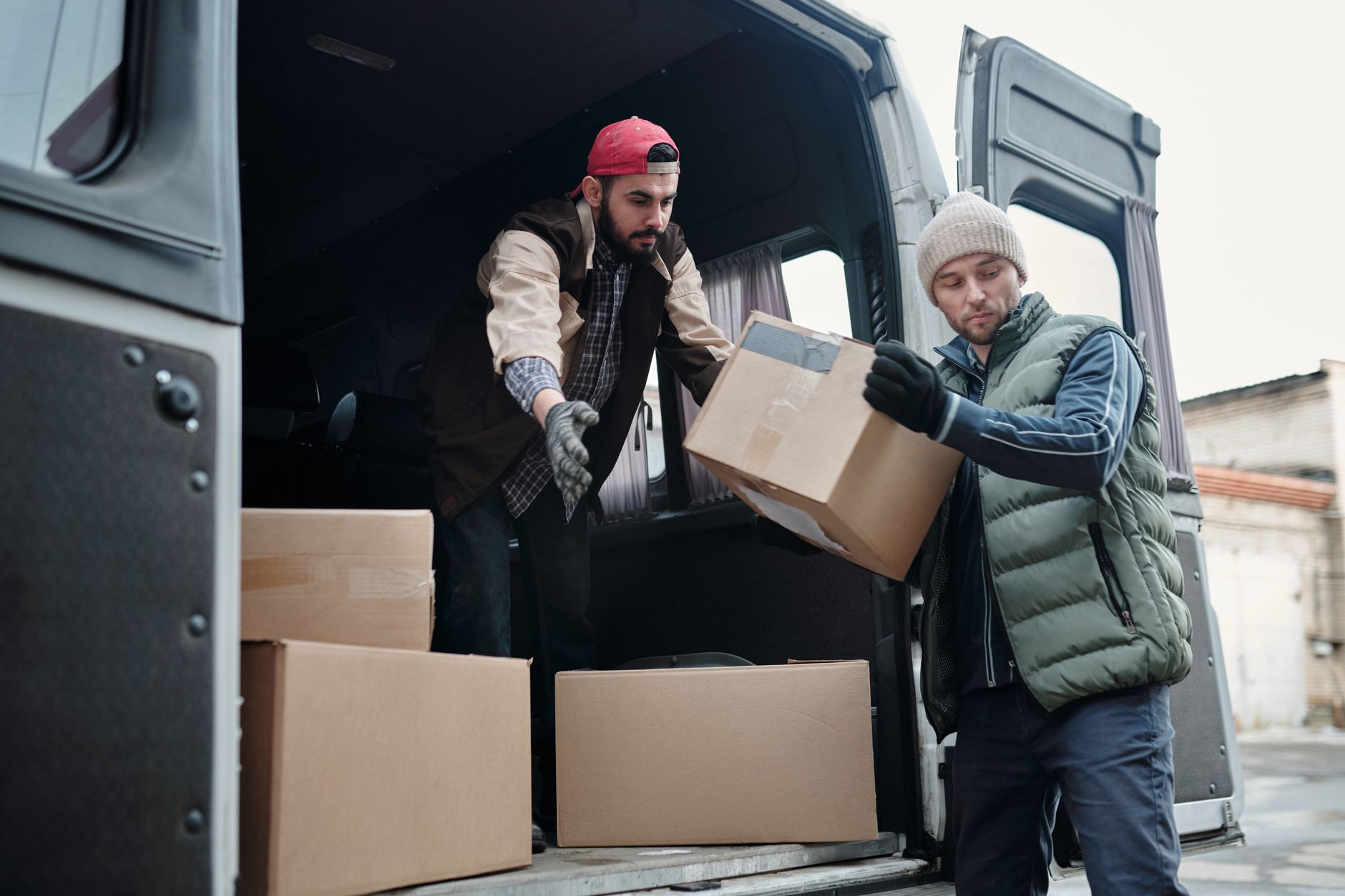 moving crew outside moving truck Mississauga